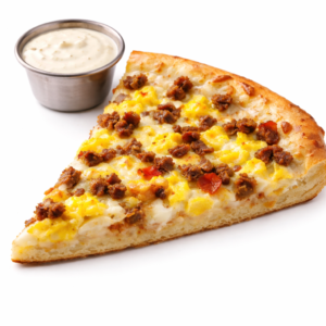 Breakfast Pizza Slice