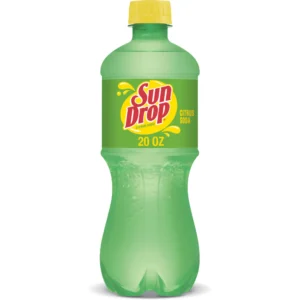 Sun drop citrus soda 20oz bottle